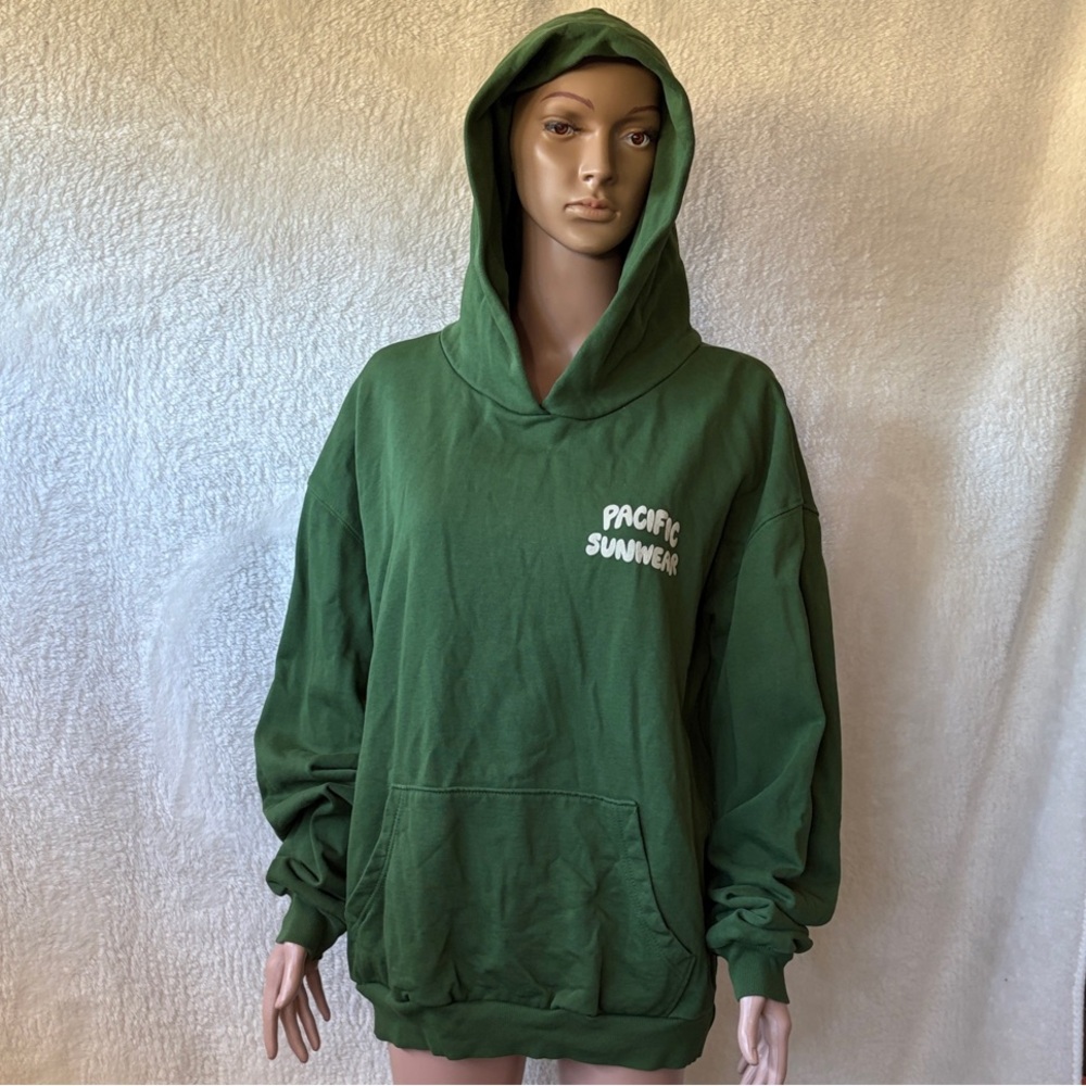 PACSUN Green Hoodie with Front Pocket Sz XL slightly used
